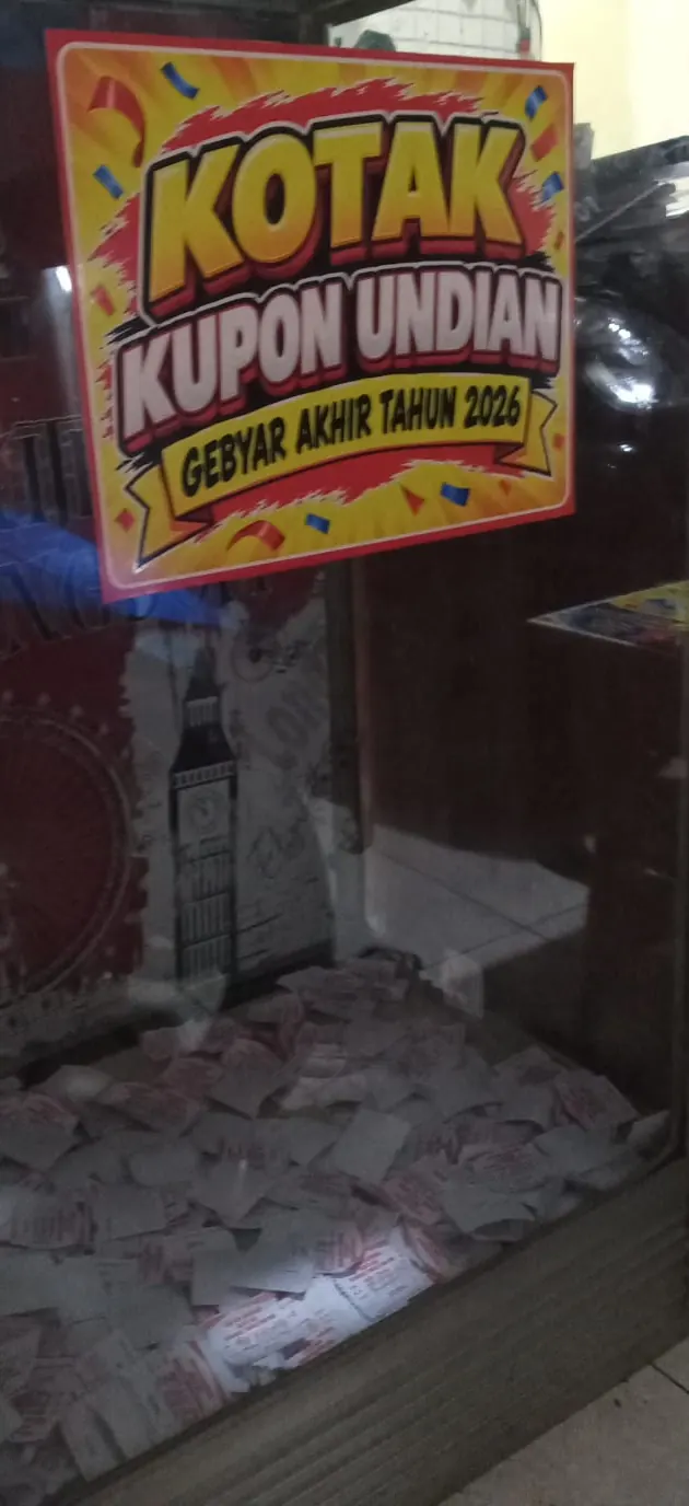 Kotak kupon undian Gebyar Akhir Tahun 2026